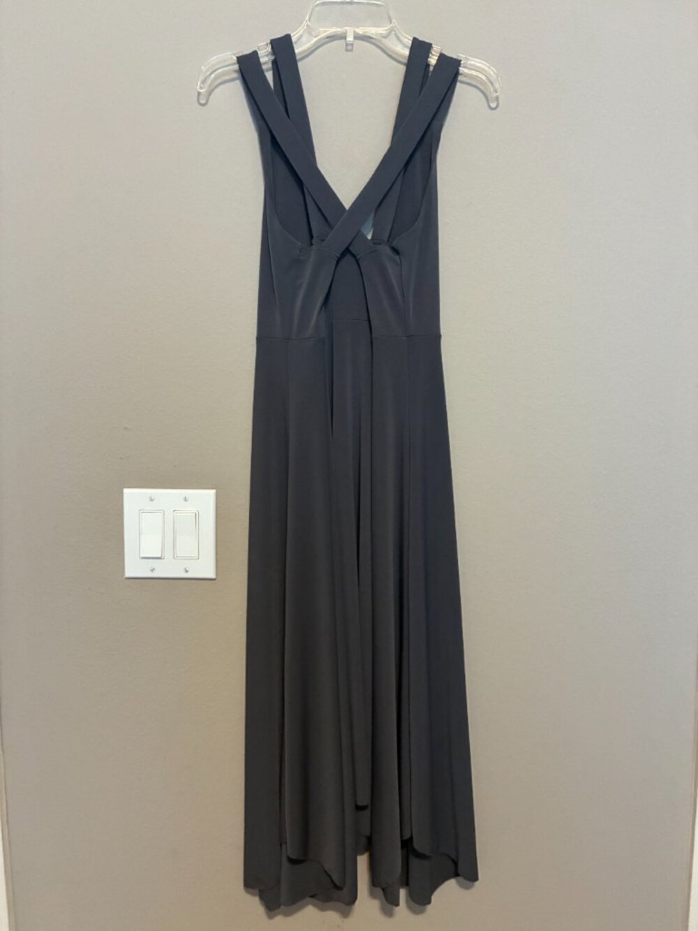 Asymmetrical Double Strap After Five Dress